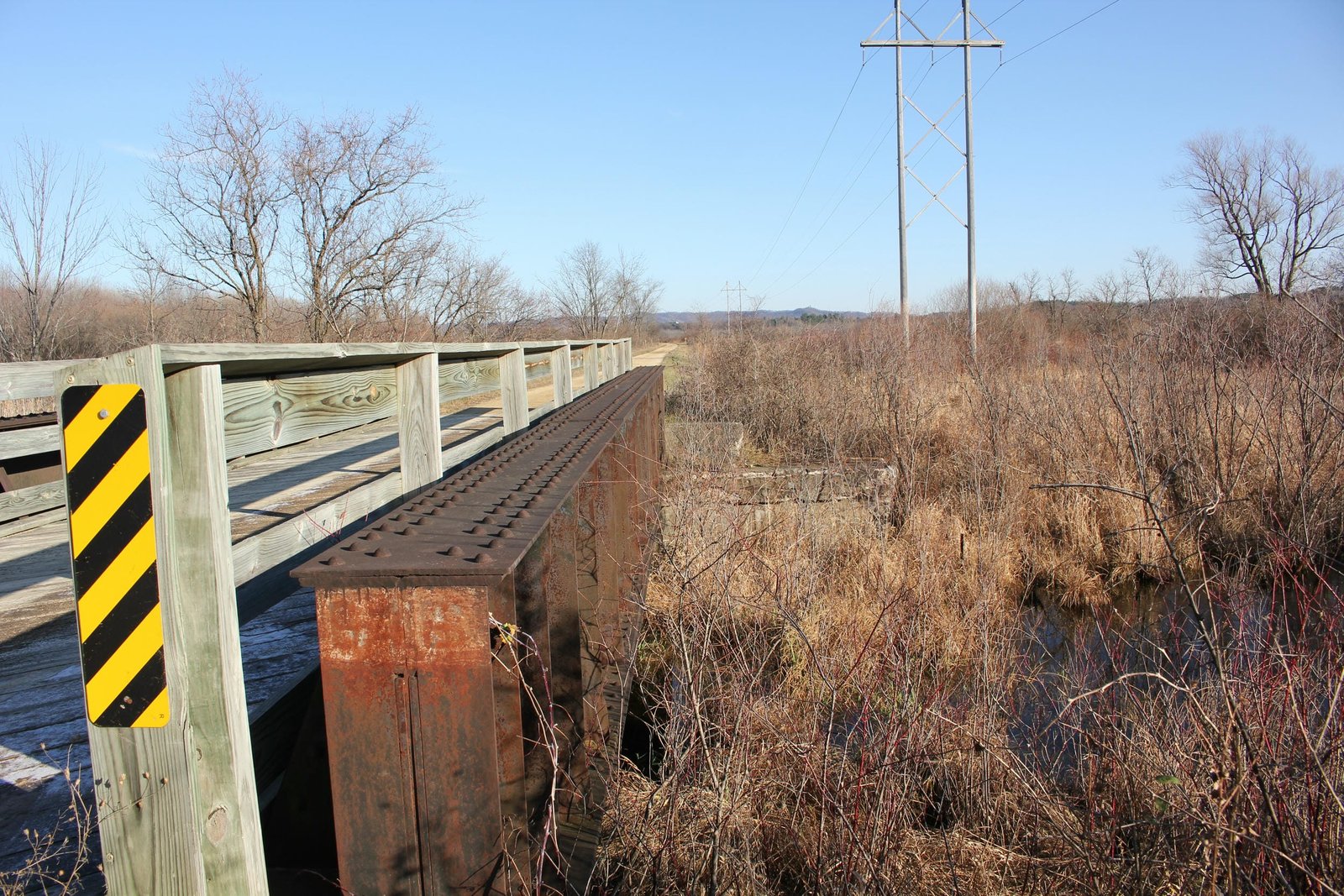 Looking east